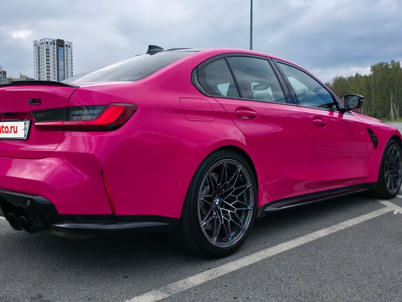 2022 BMW M3 Competition Package VI (G80), розовый, 7750000 рублей - вид 7