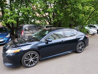 2017 Toyota Camry VIII (XV70), чёрный, 2500000 рублей, вид 4