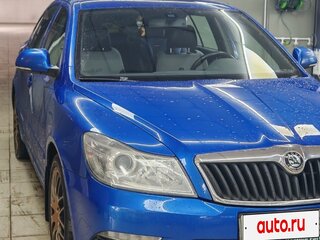 2010 Skoda Octavia RS II Рестайлинг, синий, 975000 рублей, вид 2