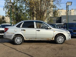 2015 Lada (ВАЗ) Granta I, серебристый, 219000 рублей, вид 4