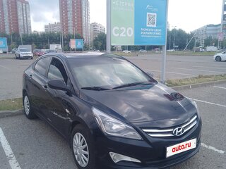 2016 Hyundai Solaris I Рестайлинг, чёрный, 830000 рублей, вид 4