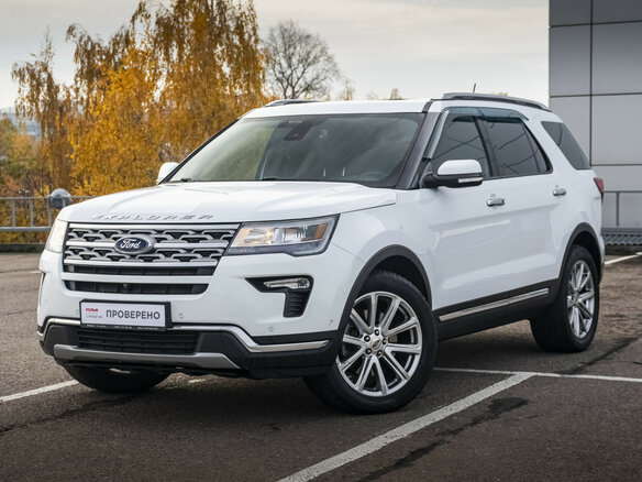 2018 Ford Explorer V Рестайлинг 2, белый, 2799000 рублей