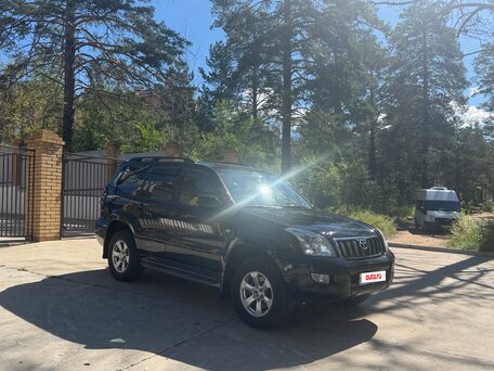 2008 Toyota Land Cruiser Prado 4-speed 120 Series Рестайлинг, чёрный, 3300000 рублей, вид 3