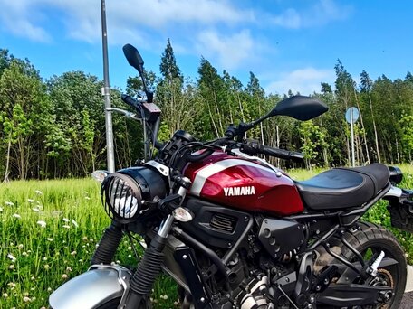 2019 Yamaha XSR700, красный, 639000 рублей, вид 1