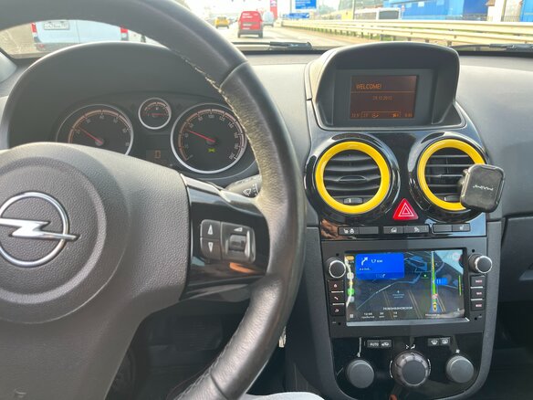 2012 Opel Corsa D Рестайлинг II, жёлтый, 740000 рублей - вид 5