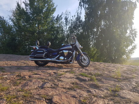 2009 Yamaha XVS1300, синий, 800000 рублей, вид 2