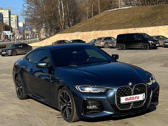 2021 BMW 4 серии 420d G22, G23, G26, синий - вид 2