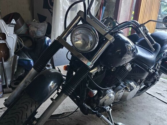 1997 Yamaha XVS400 Drag Star, чёрный, 299999 рублей - вид 1