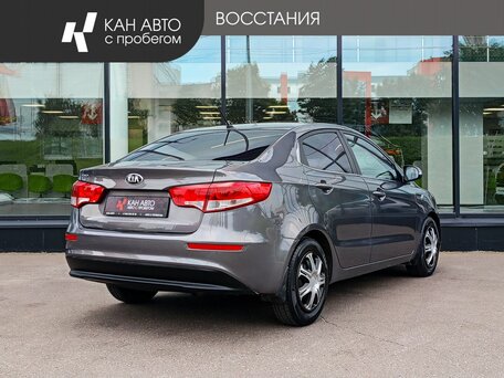 2015 Kia Rio III Рестайлинг, серый, 862919 рублей, вид 3
