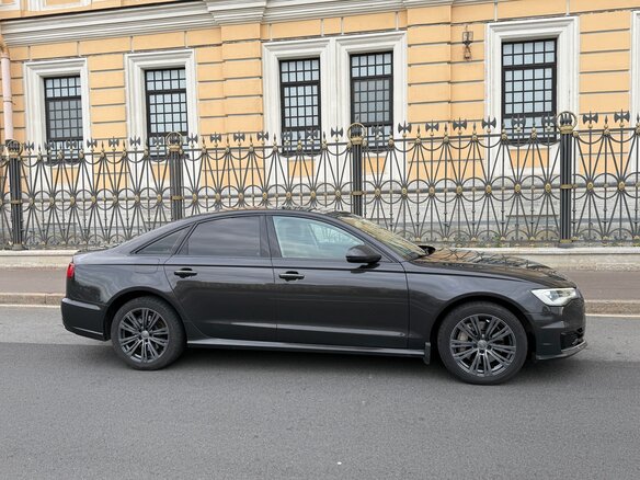 2015 Audi A6 IV (C7) Рестайлинг, серый, 1490000 рублей - вид 9