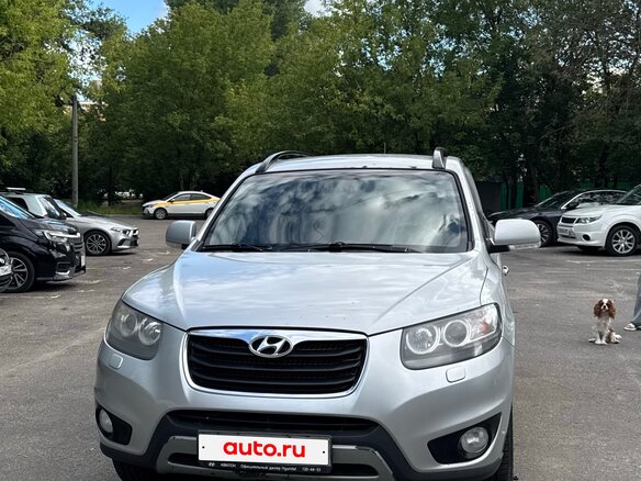 2011 Hyundai Santa Fe II Рестайлинг, серебристый - вид 1