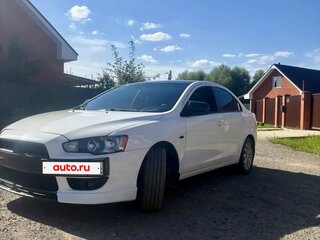 2012 Mitsubishi Lancer X Рестайлинг, белый, 800000 рублей, вид 1