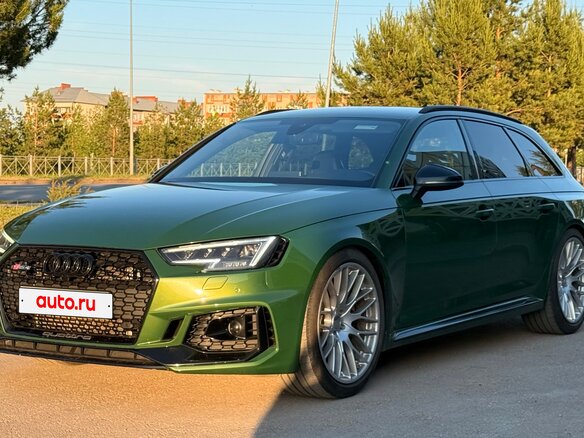 2017 Audi RS 4 IV (B9), зелёный, 4500000 рублей