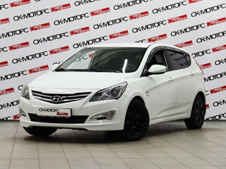 2015 Hyundai Solaris I Рестайлинг, белый, 805550 рублей, вид 1