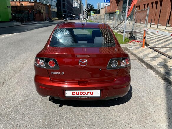 2008 Mazda 3 I (BK) Рестайлинг, красный - вид 3