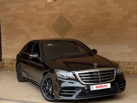 2017 Mercedes-Benz S-Класс 560 Long VI (W222, C217) Рестайлинг, чёрный, 5100000 рублей, вид 4