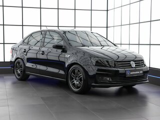 2018 Volkswagen Polo V Рестайлинг, чёрный, 1630000 рублей, вид 3