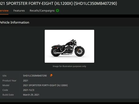 2021 Harley-Davidson Forty-Eight, белый, 1405000 рублей, вид 3