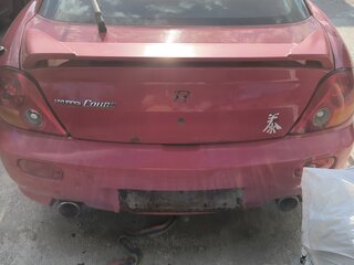 2002 Hyundai Coupe II (GK), красный, 189000 рублей, вид 4