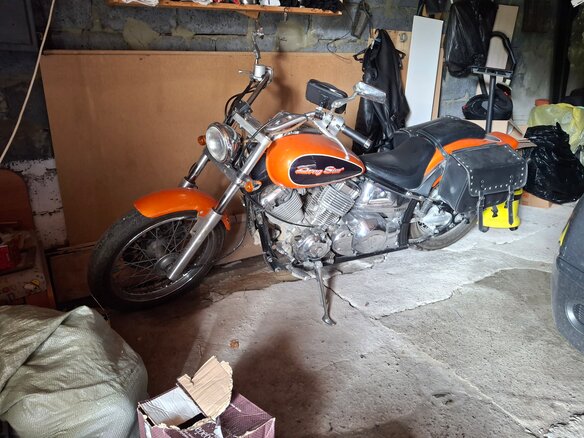 1996 Yamaha XVS400 Drag Star, оранжевый, 270000 рублей - вид 1