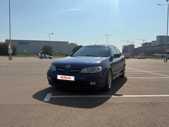 2002 Nissan Almera II (N16), синий, 550000 рублей - вид 1