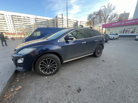 2010 Mazda CX-7 I Рестайлинг, синий, 800000 рублей - вид 5