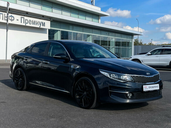 2017 Kia Optima IV, синий, 1609000 рублей - вид 2