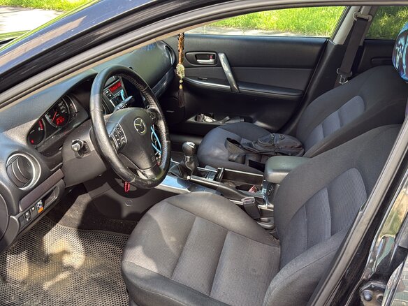 2006 Mazda 6 I (GG) Рестайлинг, чёрный, 400000 рублей - вид 5