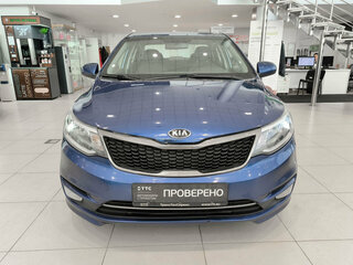 2016 Kia Rio III Рестайлинг, синий, 920000 рублей, вид 2