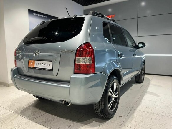2005 Hyundai Tucson I, голубой - вид 5