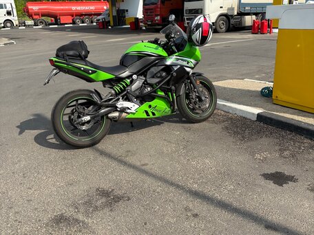 2012 Kawasaki ER-4F (Ninja 400R), зелёный, 410000 рублей, вид 2
