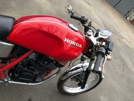 1991 Honda GB 250 Clubman, красный, 325000 рублей, вид 5