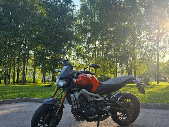 2014 Yamaha MT-09 (FZ-09), оранжевый, 640000 рублей - вид 4