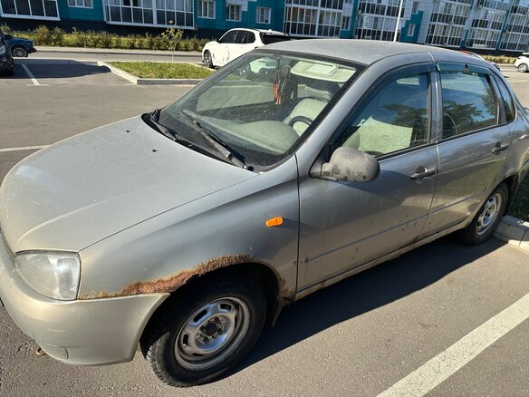 2006 Lada (ВАЗ) Kalina I, бежевый, 90000 рублей - вид 2