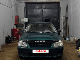 2001 Hyundai Accent ТагАЗ II, зелёный, 270000 рублей, вид 3