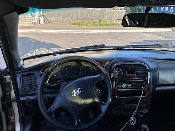 2006 Hyundai Sonata ТагАЗ IV (EF) Рестайлинг, бежевый, 280000 рублей - вид 10
