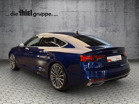 2023 Audi A5 Sportback 35 TFSI II (F5) Рестайлинг, синий, 3850000 рублей, вид 4