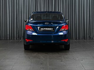 2016 Hyundai Solaris I Рестайлинг, синий, 898000 рублей, вид 4
