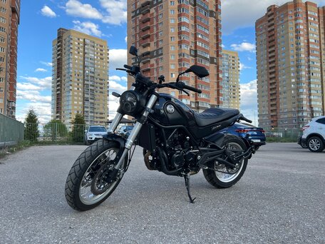 2024 Benelli Leoncino 500 Trail, чёрный, 460000 рублей, вид 1