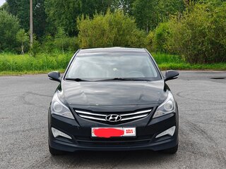 2015 Hyundai Solaris I Рестайлинг, чёрный, 740000 рублей, вид 2