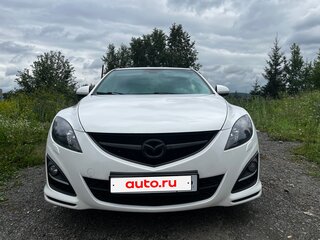 2010 Mazda 6 II (GH) Рестайлинг, белый, 740000 рублей, вид 4