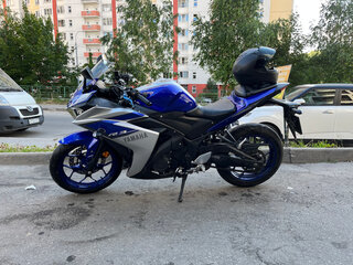 2015 Yamaha YZF-R3, синий, 435000 рублей, вид 3