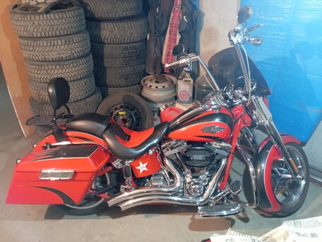 2011 Harley-Davidson CVO, красный, 1320000 рублей, вид 4