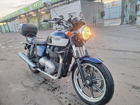 2012 Triumph Bonneville T100, синий, 500000 рублей, вид 1