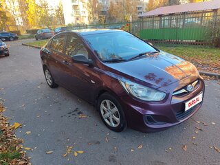 2013 Hyundai Solaris I, фиолетовый, 800000 рублей, вид 3