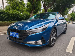 2021 Hyundai Elantra VII (CN7), синий, 1200000 рублей, вид 1
