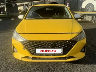 2021 Hyundai Solaris II Рестайлинг, жёлтый, 898700 рублей, вид 3