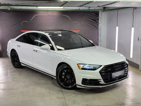 2019 Audi A8 Long 55 TFSI IV (D5), белый, 4950000 рублей, вид 1