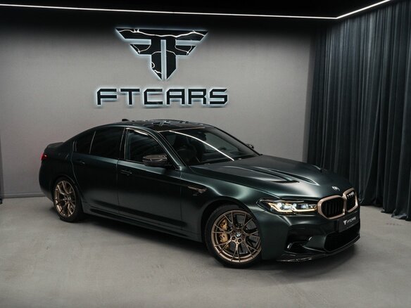 2021 BMW M5 CS VI (F90) Рестайлинг, зелёный - вид 3