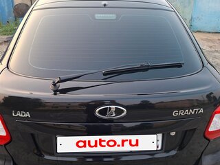 2014 Lada (ВАЗ) Granta I, чёрный, 350000 рублей, вид 4